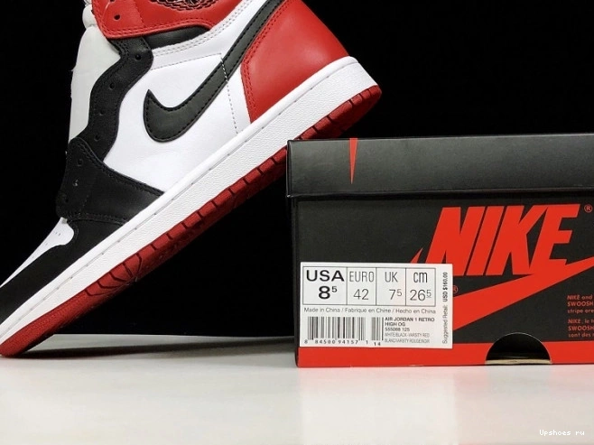 1 Toe Black 555088-125 Air Jordan 1013